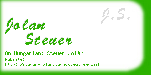 jolan steuer business card